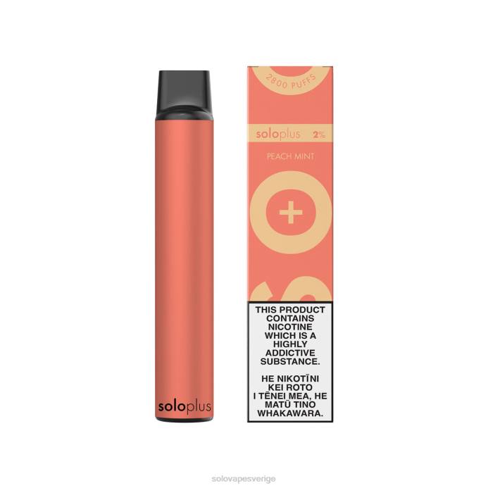 Solo Plus engångsvape persika mynta L4LR23 | Solo Vape Köpa