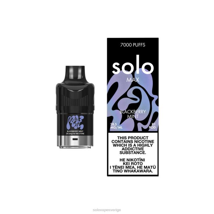 Solo MAX pod björnbärsmynta L4LR73 | Solo Vape Köpa