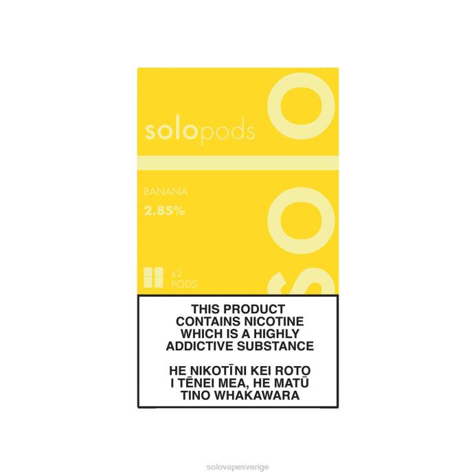 Solo ersättning pod 2-pack banan L4LR64 | Solo Vape Beställa
