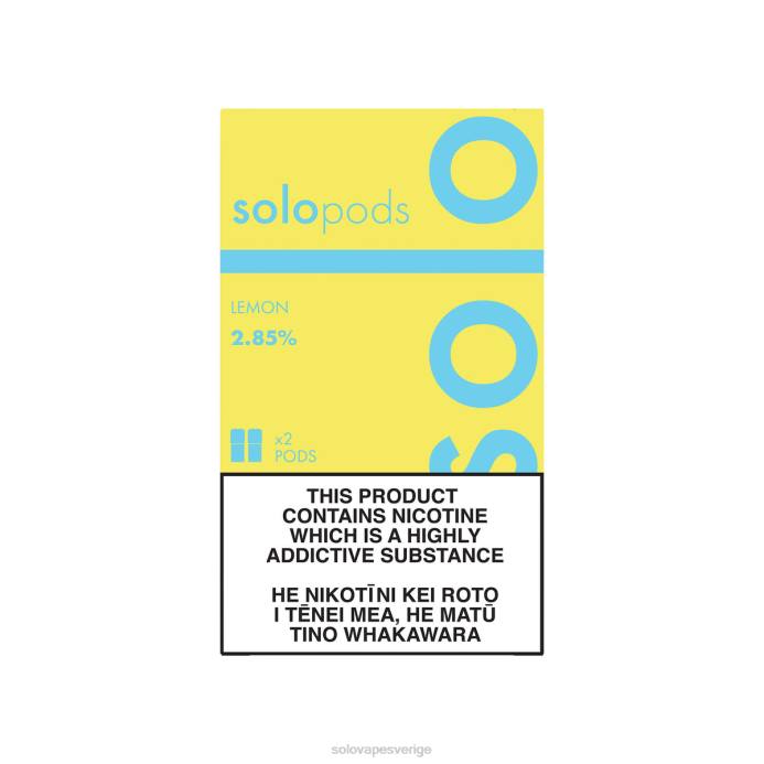 Solo ersättning pod 2-pack citron L4LR55 | Solo Vape Nicotine Levels