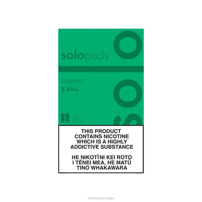 Solo ersättning pod 2-pack grönmynta L4LR62 | Solo Vape Pris