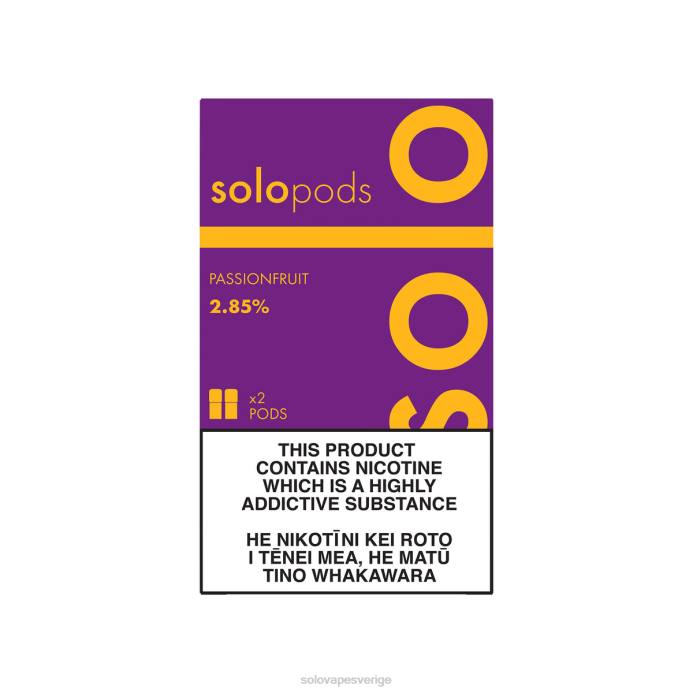 Solo ersättning pod 2-pack passionsfrukt L4LR56 | Solo Vape Sverige