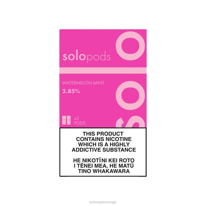 Solo ersättning pod 2-pack vattenmelon mynta L4LR61 | Solo Vape Sverige